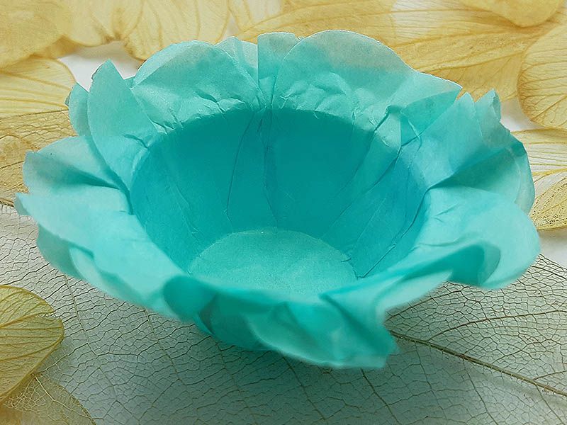 Forminha para Doces Floral em Seda Tiffany - 40 unidades - Decorart