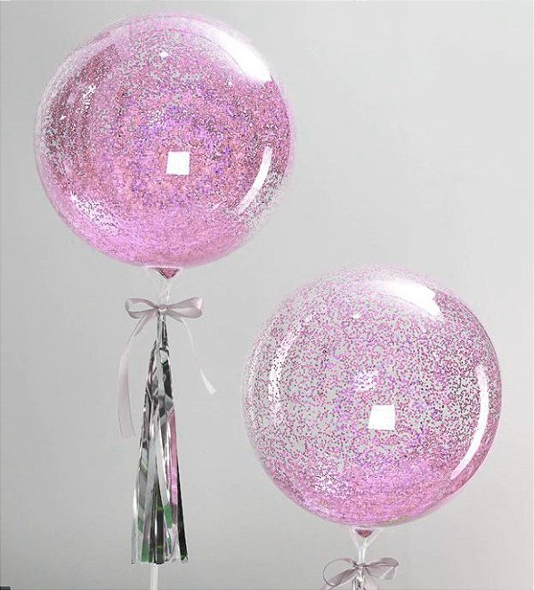 Tubo de Glitter pra Balão 100g - Pink - 01 Unidade - Cromus Balloons - Rizzo Balões
