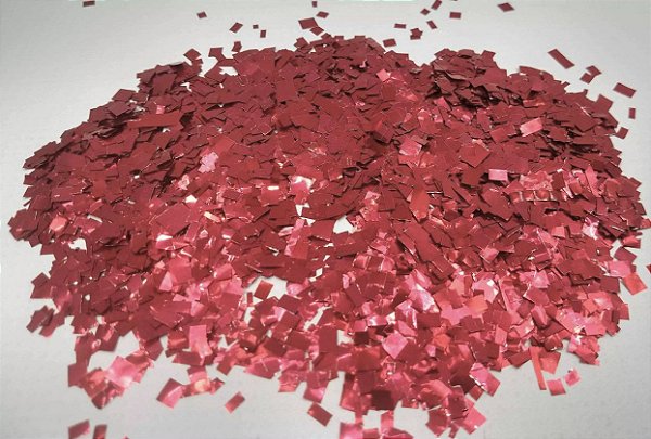 Confete Vermelho Metalizado Quadrado para Balão 25g - Estilo e Festas Rizzo Festas