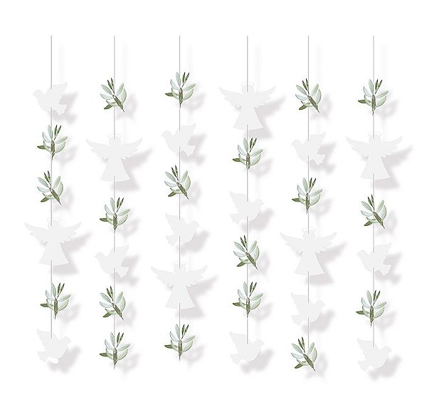 Cortina Decorativa - Festa Batizado 2 - 01 unidade - Cromus - Rizzo Festas