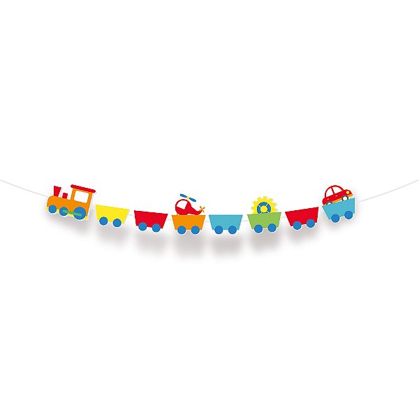 Faixa Decorativa - Festa Fábrica de Brinquedos - 01 unidade - Cromus - Rizzo Festas