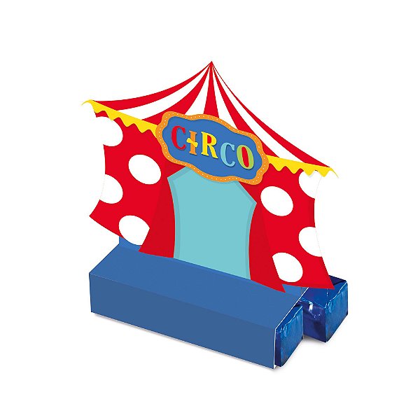 Caixa Bis - Festa Circo 2 - 08 unidades - Cromus - Rizzo Festas