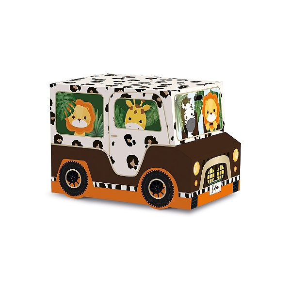 Caixa Jipe - Festa Safari 2 - 08 unidades - Cromus - Rizzo
