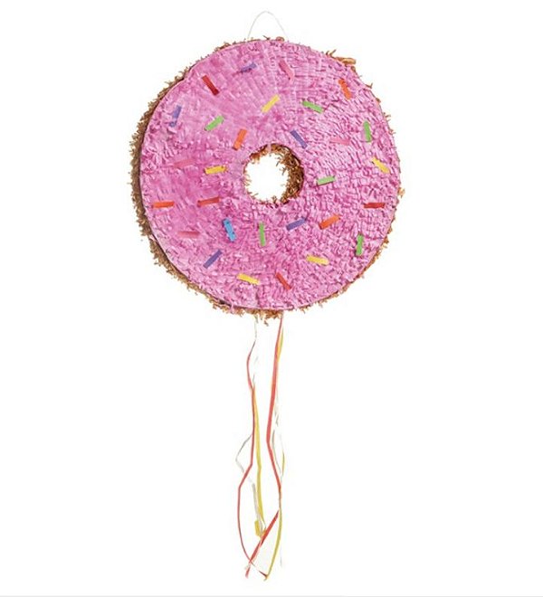 Pinhata Para Festa Infantil Formato Donuts 32cm 01 unidade - Cromus - Rizzo Festas