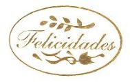 Etiqueta Felicidades - 100 unidades - Decorart - Rizzo Embalagens