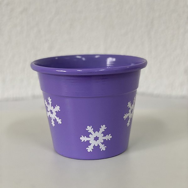 Vaso Floco de Neve - Lilás - P, M ou G -  Lumax - Rizzo Festas