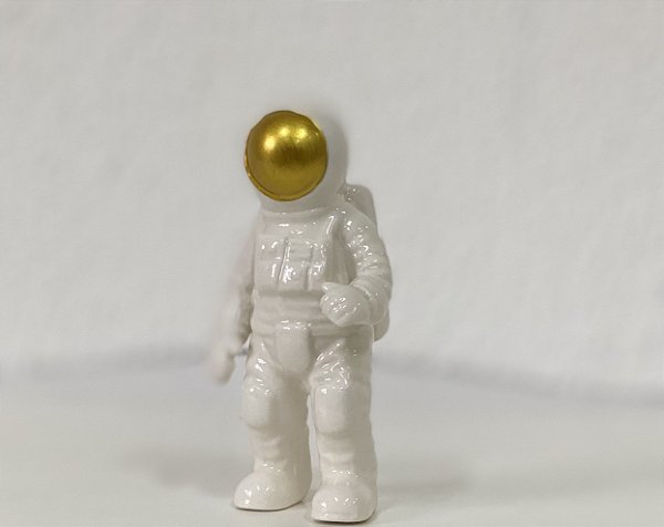 Mini Astronauta de Cerâmica - 01 Unidade - Rizzo Festas