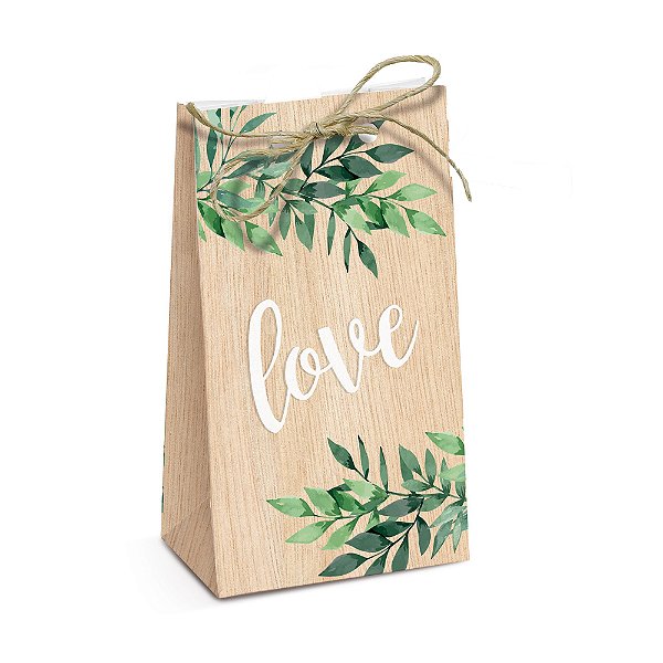 Caixa Special Trapézio Festa Cultive Amor - Mini Wedding - 7,5cm x 4cm x 13cm - 08 unidades - Cromus - Rizzo Embalagem