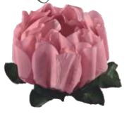 Forminha para Doces Finos - Rosa Maior Rosa Seco- 40 unidades - Decora Doces - Rizzo Festas