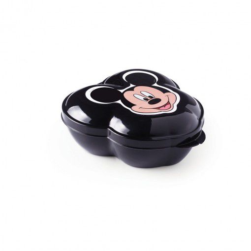 Pote de Plástico com Tampa Fixa em Formato de Mickey - 01 Unidade - Plasútil -  Rizzo Festas