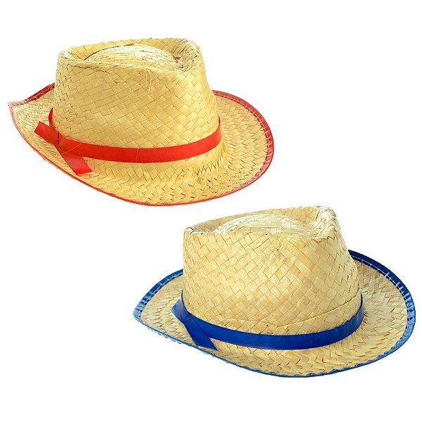 Chapéu de Palha Malandrinho 01 Unidade - Rizzo Festas - Embalagens