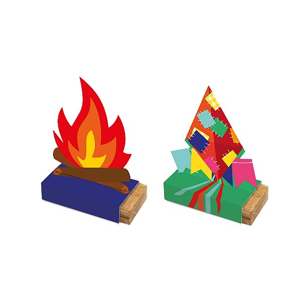 Caixa Paçoquita Arraiá Festa Junina - 08 Unidades - Cromus Festas - Rizzo Festas