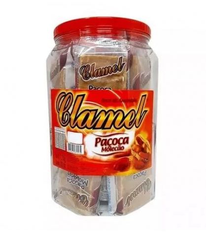 Paçoca Molecão Pote 1,2Kg - Clamel - Rizzo Festas