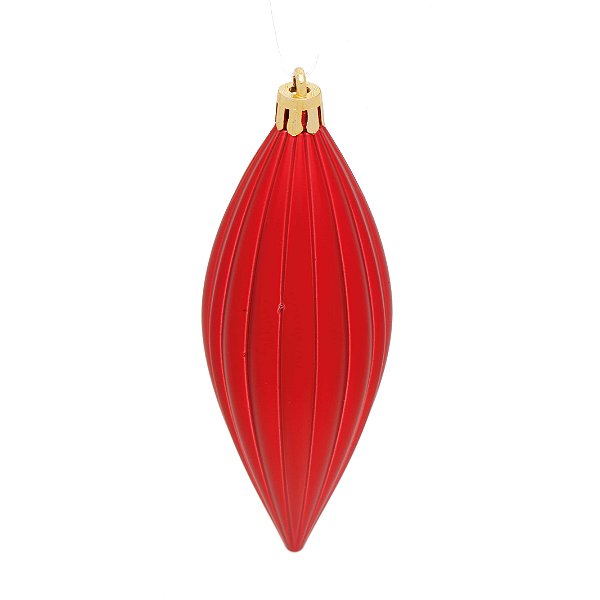 Enfeite para Pendurar Pino Vermelho 13cm - 04 unidades - Cromus Natal - Rizzo Embalagens