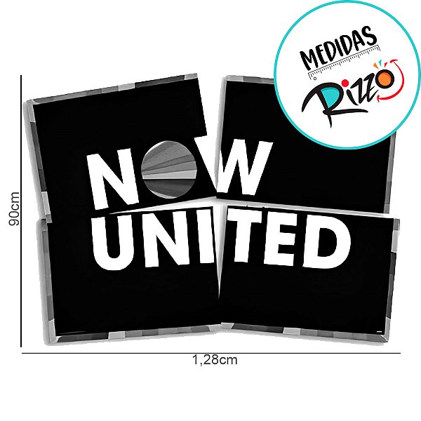 Painel Decorativo -  Now United 4 partes - 1 unidade - FestColor - Rizzo