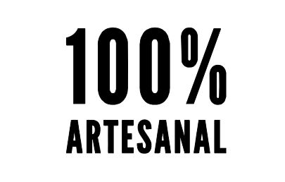 Carimbo Artesanal 100% Artesanal - M - 6,0x6,1cm - Cod.RI-044 - Rizzo Embalagens