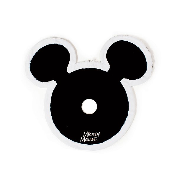 Saia para Árvore Mickey Preto e Branco 100cm - 01 unidade - Natal Disney - Cromus - Rizzo Embalagens