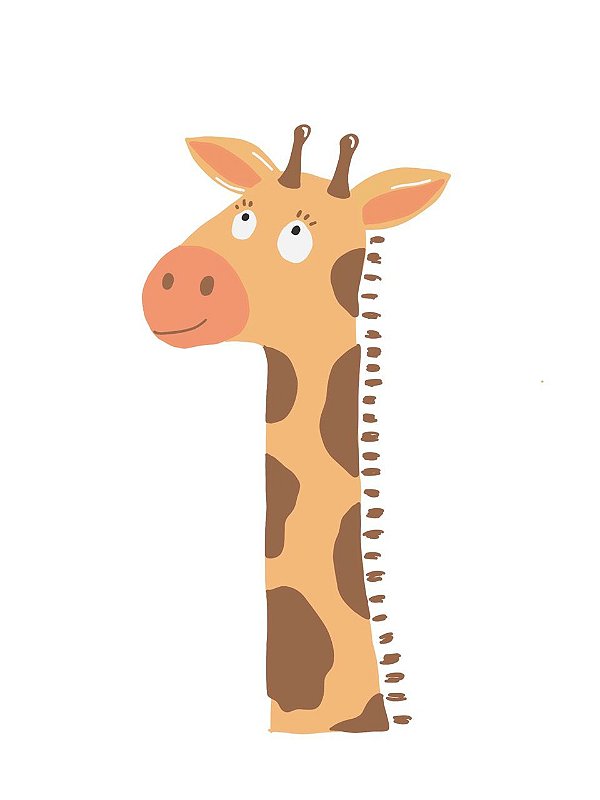 Estampa para Moldura - Girafa - 01 unidade - Rizzo Embalagens e Festas