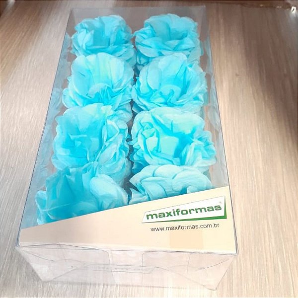 Forminha para Doces Finos - R82 Candy Color Crepom Azul - 40 unidades - MaxiFormas