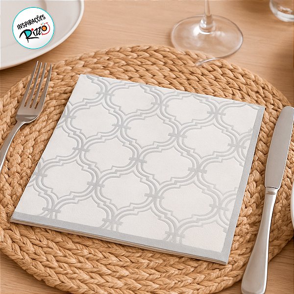 Guardanapo estampado folha dupla - 20 unidades - Ref.GE33109 - 33x33 cm - Rizzo