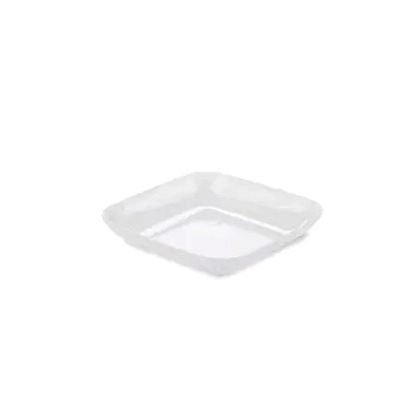 Mini Prato Boleado Branco - 12 un  - 6 cm - Silver Festas