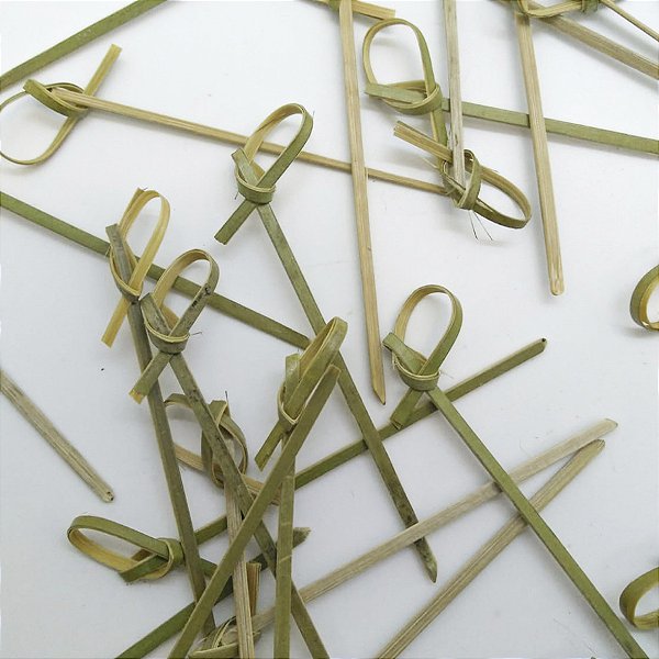 Palito em Bambu para petiscos - 50 unidades - 9 cm - Ref. HA245 - Rizzo