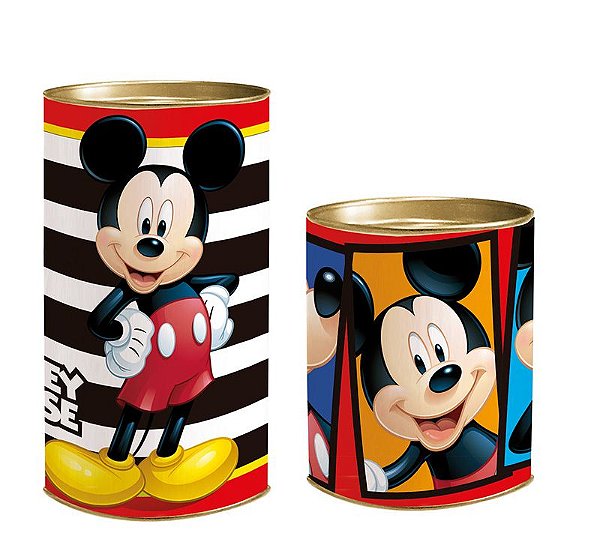 Lata para Lembrancinhas Mickey - 01 unidade - Cromus - Rizzo Embalagens