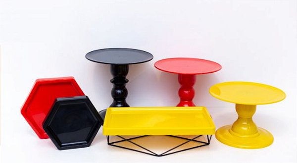 Kit Comemore MAIS - 24 Vermelho, Preto e Amarelo - 01 Unidade - Só Boleiras - Rizzo Festas