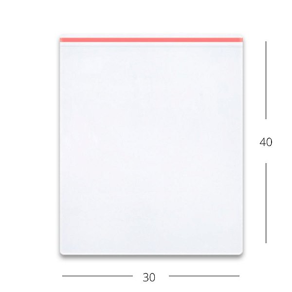 Saco Adesivado sem Furo - 30x40cm - Rizzo