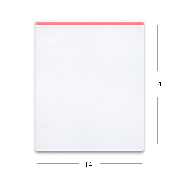 Saco Adesivado sem Furo - 14x14cm - Rizzo