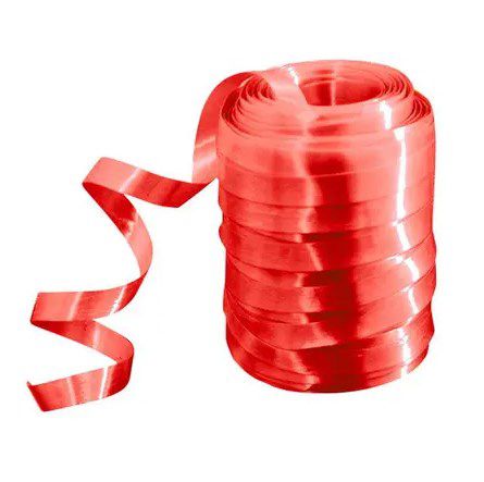 Rolo Fitilho Vermelho Claro - 5mm x 50m - EmFesta - Rizzo Embalagens