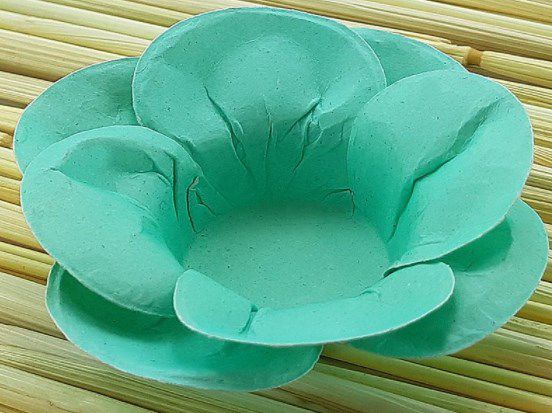 Forminha para Doces Floral Leka  Colorset Verde Água (Tiffany) - 40 unidades - Decorart - Rizzo Embalagens