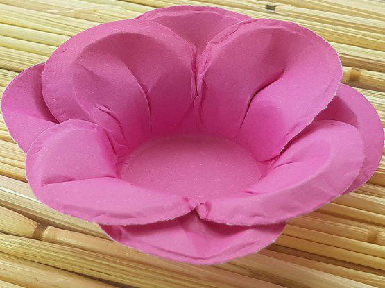 Forminha para Doces Floral Leka Colorset Rosa Escuro - 40 unidades - Decorart