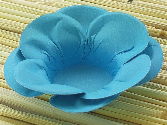 Forminha para Doces Floral Leka Colorset Azul Claro - 40 unidades - Decorart - Rizzo Embalagens
