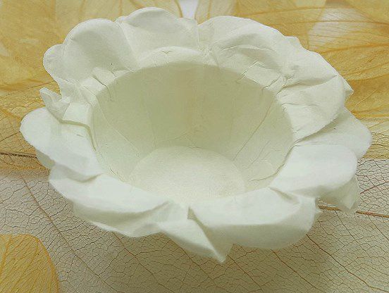 Forminha para Doces Floral em Seda Palha - 40 unidades - Decorart - Rizzo Embalagens
