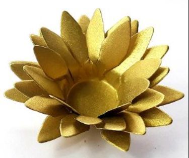Forminha para Doces Floral Lee Colorset Dourado - 40 unidades - Decorart