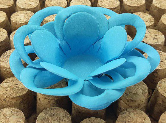 Forminha para Doces Floral Loá Colorset Azul Claro - 40 unidades - Decorart - Rizzo Embalagens