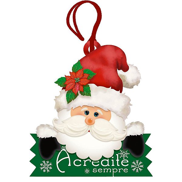 Decor Home Tag 4 Natal - Acredite Sempre- DHT4N-001 - LitoArte - Rizzo Embalagens