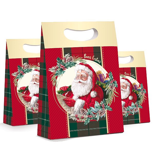 Caixa Plus Noel Boas Festas - 10 unidades - Cromus Natal - Rizzo Embalagens