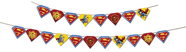 Faixa Decorativa Festa Superman - Festcolor - Rizzo Festas