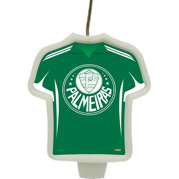 Vela Camisa Festa Palmeiras - 1 unidade - Festcolor - Rizzo Embalagens e Festas