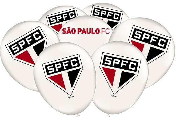 Balão Festa São Paulo - 25 unidades - Festcolor Festas - Rizzo Embalagens