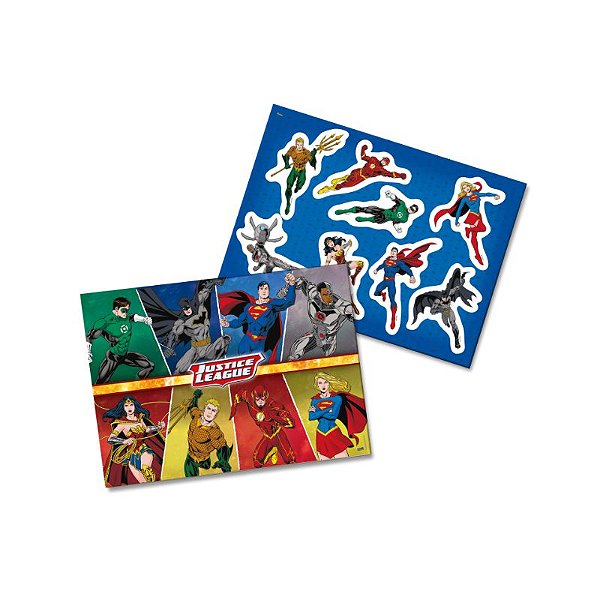 Kit Decorativo Festa Festa Liga da Justiça - Festcolor - Rizzo Festas