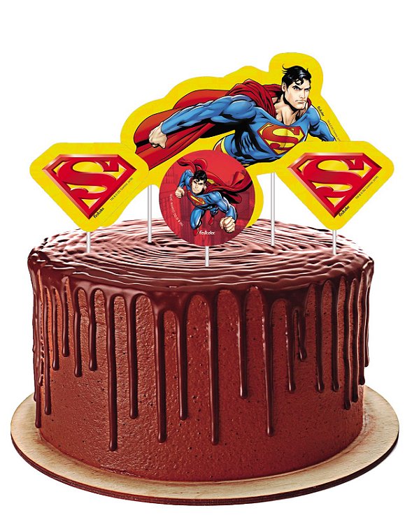 50 Kit Lembrancinhas Festa: Superman E Mulher Maravilha