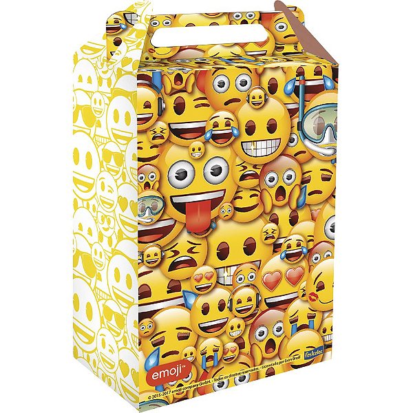 Caixa Surpresa Festa Emoji - 8 unidades - Festcolor - Rizzo Embalagens