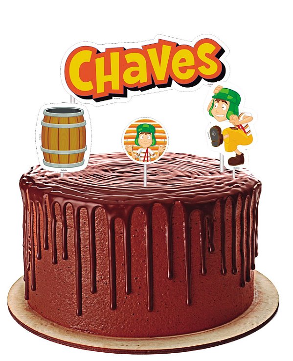 Topo de bolo Festa Chaves - Rizzo Embalagens