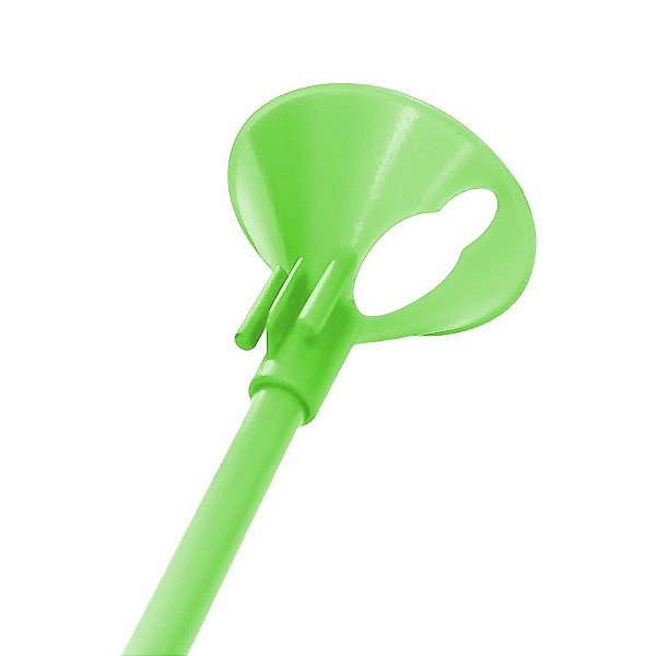 Kit Suporte para Balão 33cm - Verde Fluorescente - 10 Unidades - Rizzo Embalagens