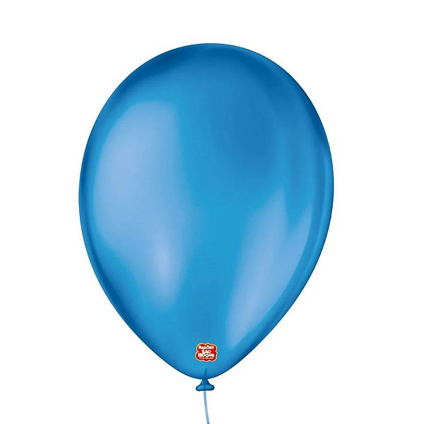 Balão de Festa Látex Cristal - Azul Marinho - São Roque - Rizzo Balões