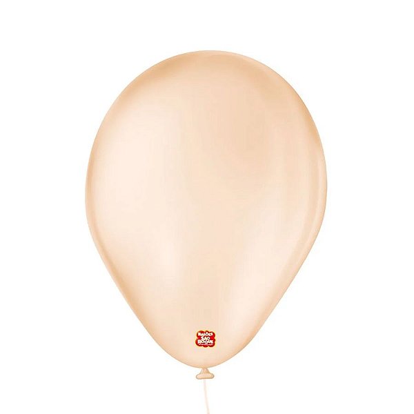 Balão de Festa Látex Cristal Baby - Laranja - 25 Unidades - São Roque - Rizzo Balões