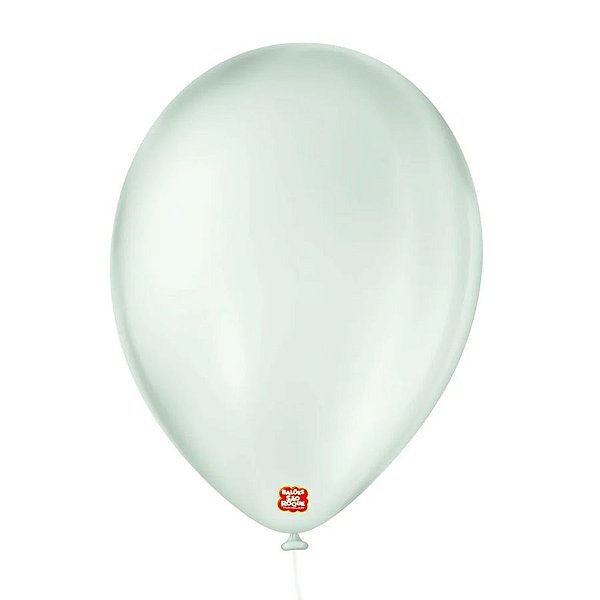 Balão de Festa Látex Cristal Baby - Verde - 25 Unidades - São Roque - Rizzo Balões
